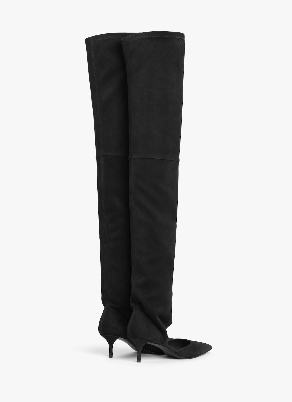 ストレッチスエード ハイブーツ ALAÏA ブラック ストレッチスエード ハイブーツ